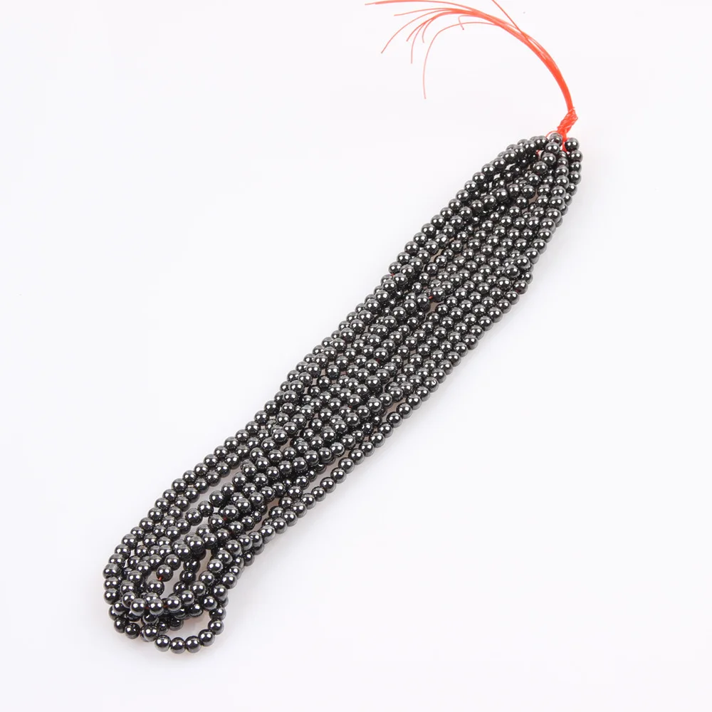 Natural Stone Magnetite Hematite Loose Beads Magnetic Black Gallstone for Women Jewelry Making DIY Bracelet Necklace Accessories