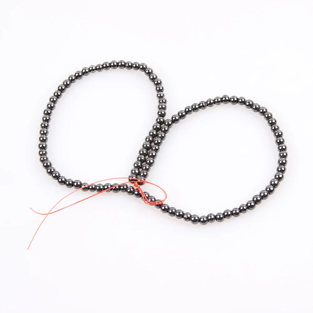 Natural Stone Magnetite Hematite Loose Beads Magnetic Black Gallstone for Women Jewelry Making DIY Bracelet Necklace Accessories