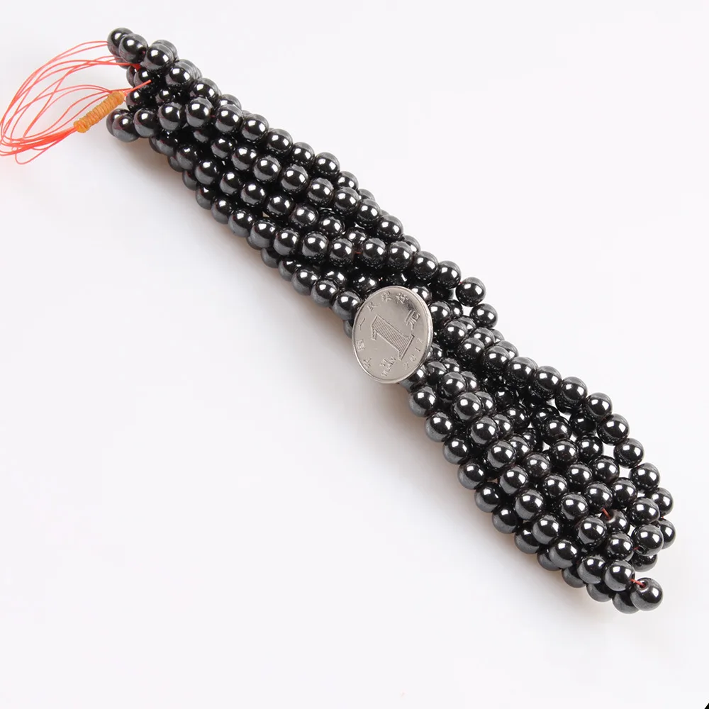 Natural Stone Magnetite Hematite Loose Beads Magnetic Black Gallstone for Women Jewelry Making DIY Bracelet Necklace Accessories