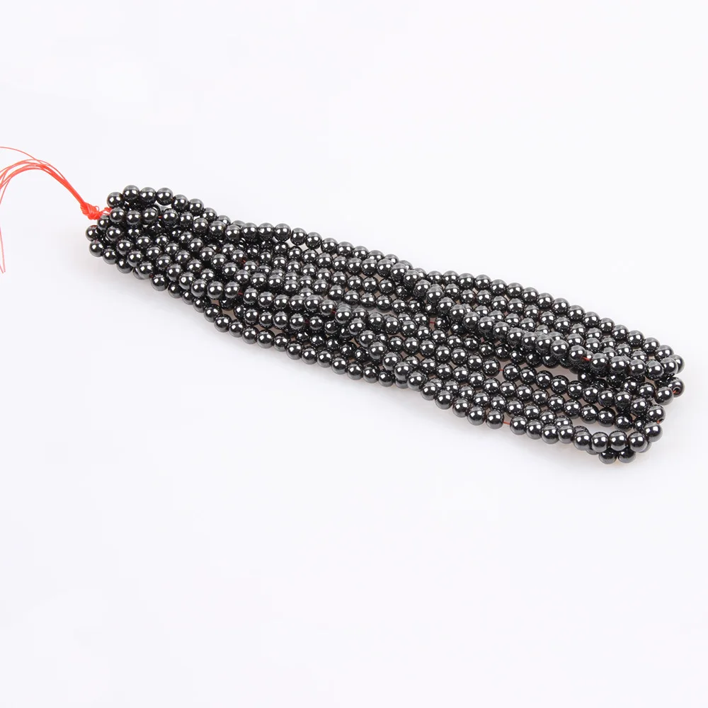 Natural Stone Magnetite Hematite Loose Beads Magnetic Black Gallstone for Women Jewelry Making DIY Bracelet Necklace Accessories