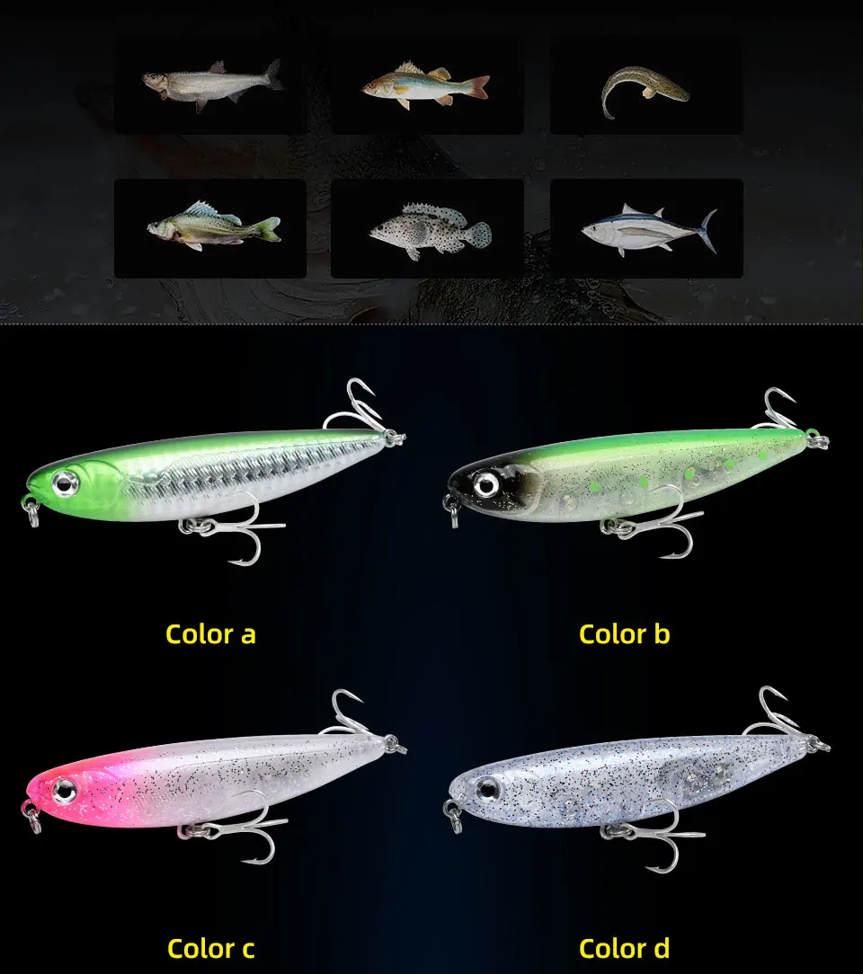 BLUX NATRIX 60/90 Topwater Pencil 60MM 90MM Surface Walker Fishing Lure Walk The Dog Artificial Saltwater Bass Hard Bait Tackle