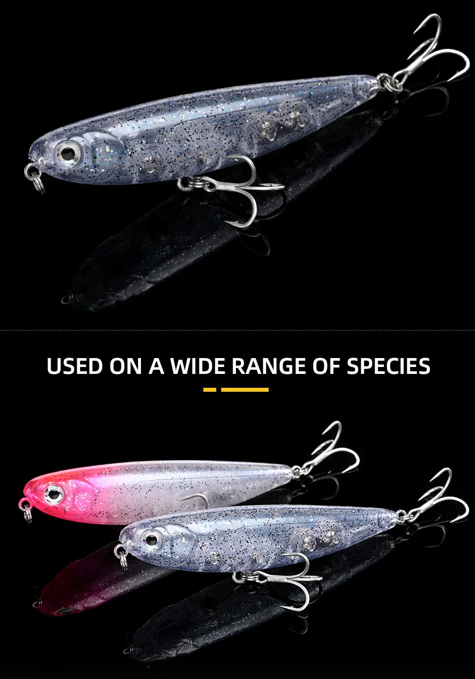 BLUX NATRIX 60/90 Topwater Pencil 60MM 90MM Surface Walker Fishing Lure Walk The Dog Artificial Saltwater Bass Hard Bait Tackle