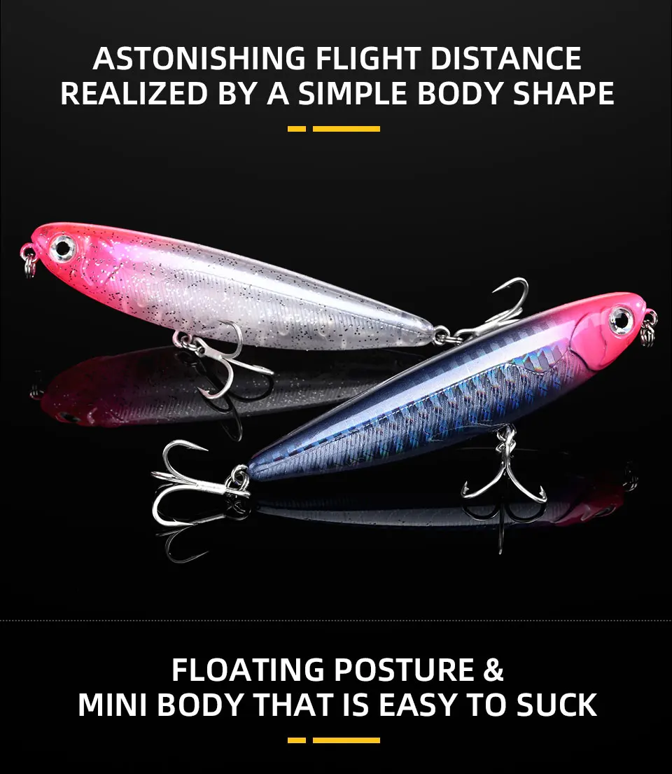 BLUX NATRIX 60/90 Topwater Pencil 60MM 90MM Surface Walker Fishing Lure Walk The Dog Artificial Saltwater Bass Hard Bait Tackle