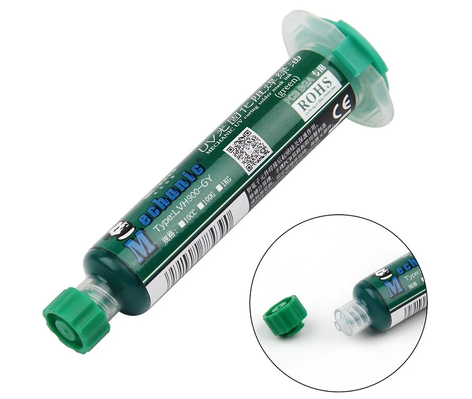 MECHANIC UV Photosensitive Solder Mask Ink BGA PCB Circuit Board Paint Soldering Paste Oil Insulating Prevent Corrosive Arcing