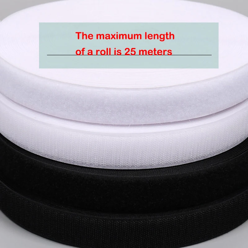 5M/Pair Hook Loop Tape Non-Adhesive Hook and Loop Sewing Fastener Tape Nylon Fabric Magic Tape For Sewing Accessories 16mm-150mm
