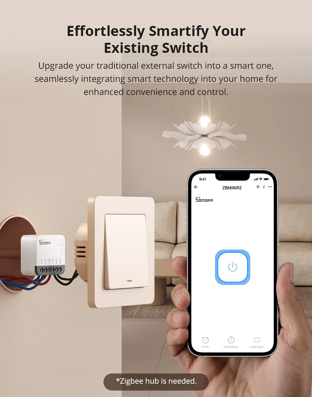 SONOFF ZBMinir2 Zigbee Mini Smart Switch Neutral Wire Required EWelink Interruptor Inteligentes Zigbee Switch Smart Home Module