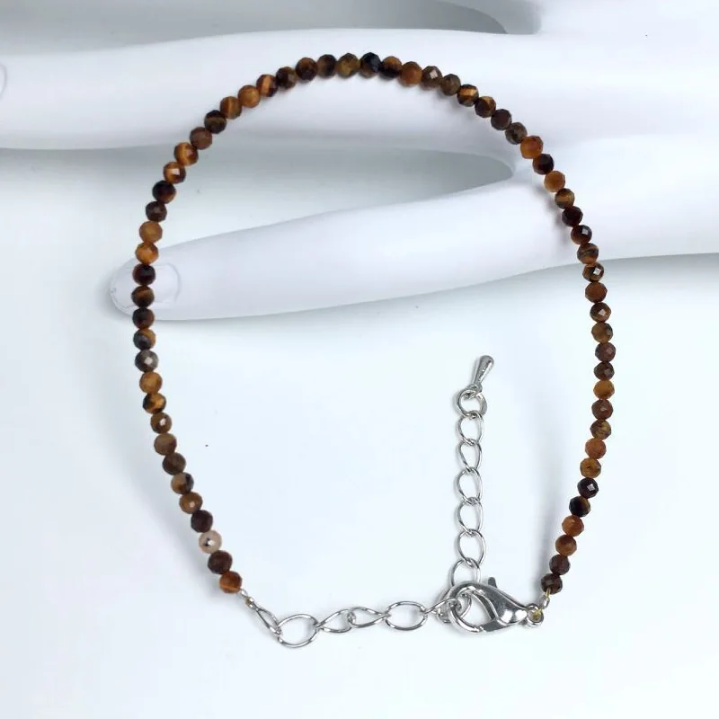 Natural Stone Rose Quartz Amethysts 2/3/4mm Small Round Section Stone Bracelet Mini Bracelet Are Suitable for Men and Women Gift