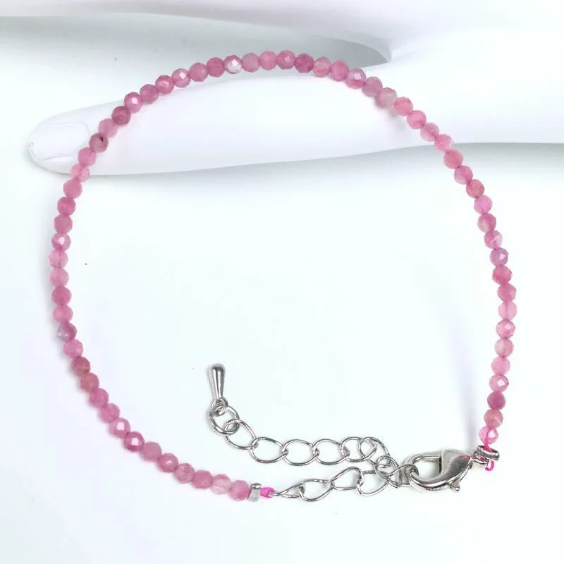 Natural Stone Rose Quartz Amethysts 2/3/4mm Small Round Section Stone Bracelet Mini Bracelet Are Suitable for Men and Women Gift