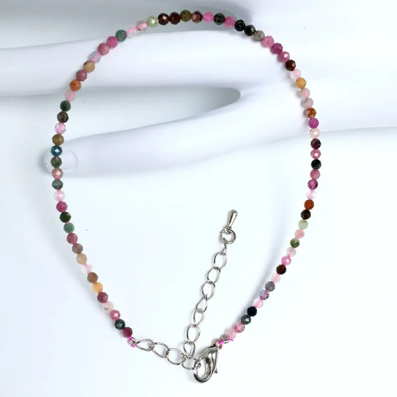 Natural Stone Rose Quartz Amethysts 2/3/4mm Small Round Section Stone Bracelet Mini Bracelet Are Suitable for Men and Women Gift