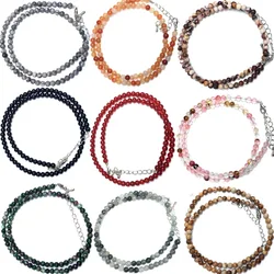Natural Stone Rose Quartz Amethysts 2/3/4mm Small Round Section Stone Bracelet Mini Bracelet Are Suitable for Men and Women Gift