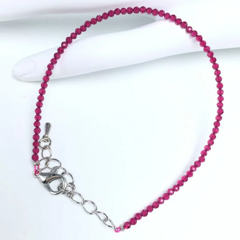 Natural Stone Rose Quartz Amethysts 2/3/4mm Small Round Section Stone Bracelet Mini Bracelet Are Suitable for Men and Women Gift