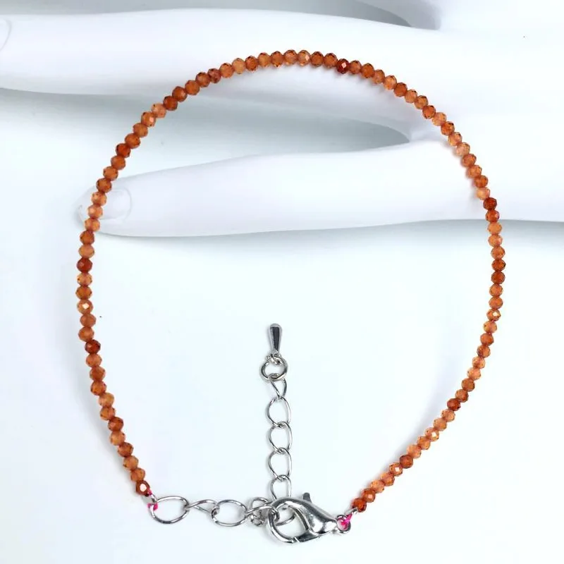 Natural Stone Rose Quartz Amethysts 2/3/4mm Small Round Section Stone Bracelet Mini Bracelet Are Suitable for Men and Women Gift