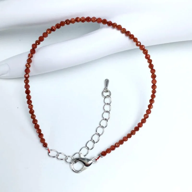 Natural Stone Rose Quartz Amethysts 2/3/4mm Small Round Section Stone Bracelet Mini Bracelet Are Suitable for Men and Women Gift