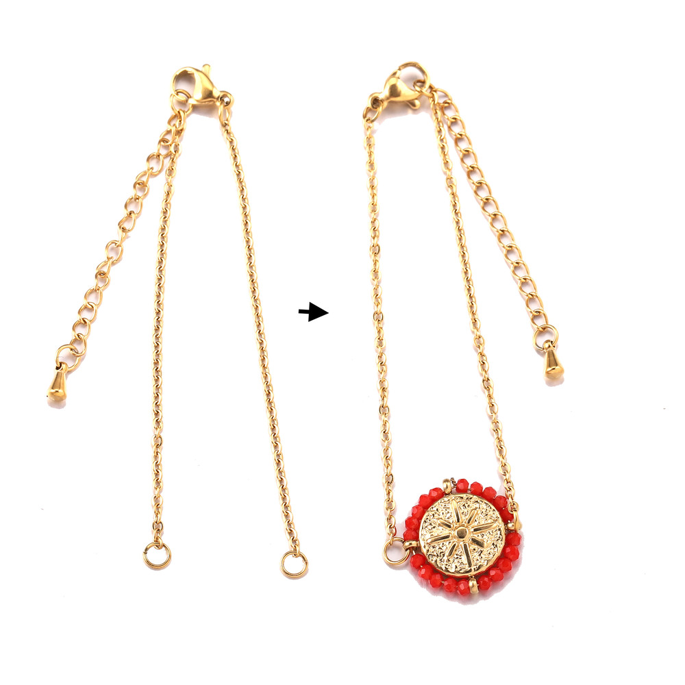 5pcs/lot Stainless Steel Width 1.5mm Adjustable Cuba Chain for Jewelry Making DIY Connector Charm Pendants Bracelets Anklet