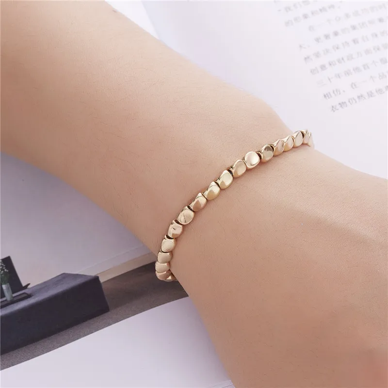Handmade Tibetan Buddhist Creative Irregular Copper Beads Red Black Rope Lucky Bracelet Amulet For Women Men Couple Bracelets