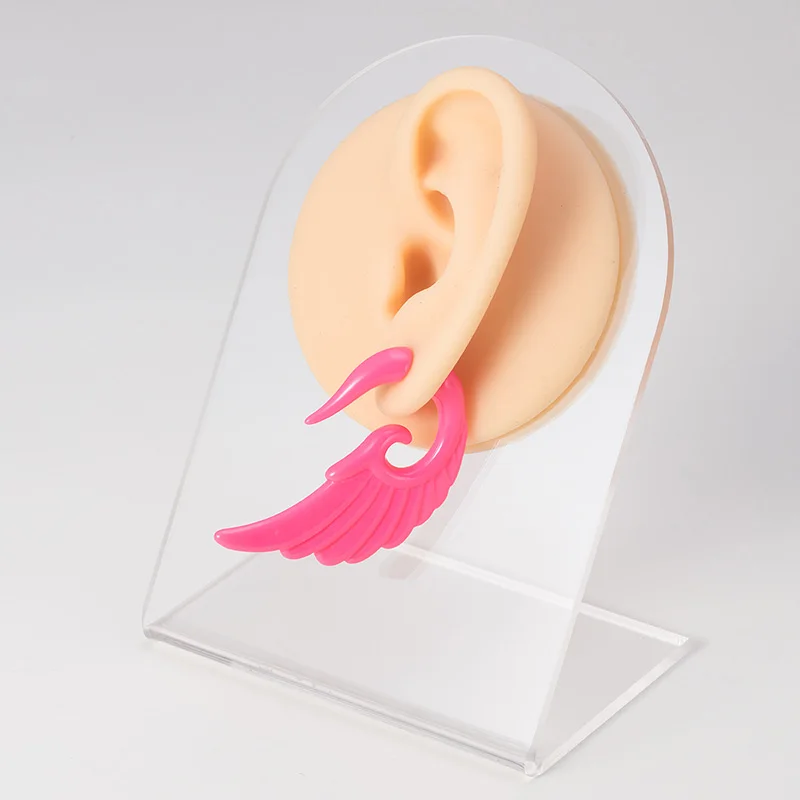 2pcs Acrylic Fake Plug Tunnel Earrings Gauges Faux Spiral Ear Taper Swirl Stud Cheater Stretcher Expander Piercing Body Jewelry