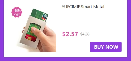 YUECIMIE Slim Aluminum Wallet With Elasticity Back Pouch ID Credit Card Holder Mini RFID Wallet Automatic Pop up Bank Card Case