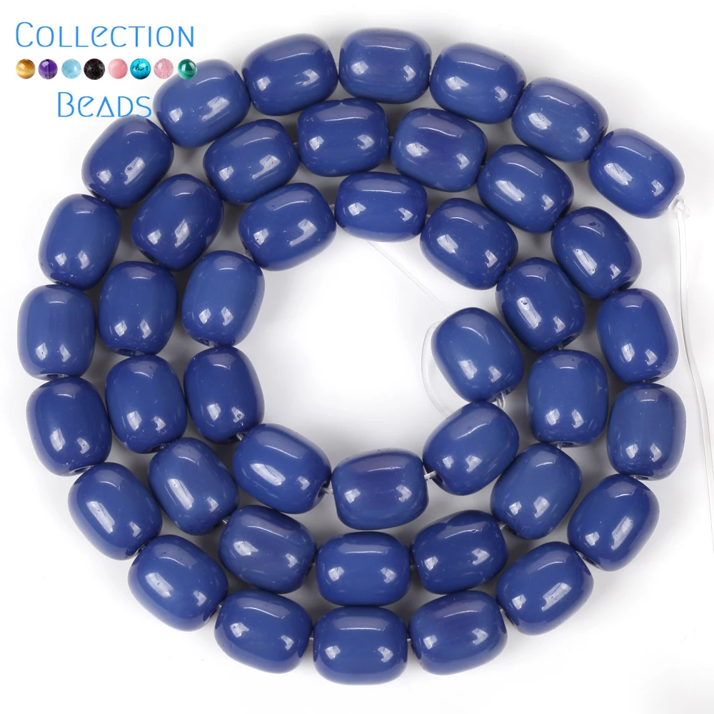 8x11mm Coloful Natural Crystal Cylindrical Drum Beads Spacer Beads For Jewelry Making Supplies DIY Bracelet Accessories 15''