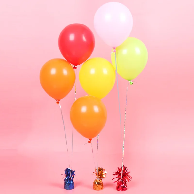 Color Gravity Block Aluminum Film Foil Balloons Weights Valentine's Day Mariage Baby Shower Birthday Party Supplies Accessories