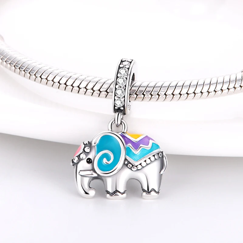 Fit Qikaola 925 Original Bracelets Blue Zircon Owl Luminous Sea Turtle Octopus 925 Silver Charms Beads DIY Birthday Jewelry Gift