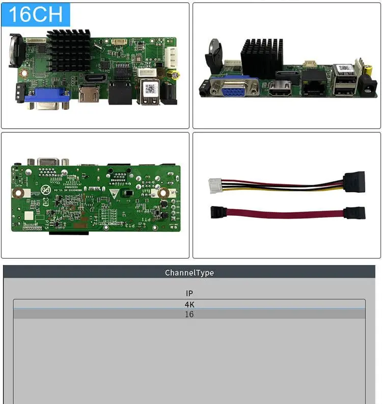 Smar CCTV 9CH 10CH 16CH 32CH 4K NVR Motherboard H.265+Network Video Recorder For 5MP 8MP IP Camera Support Face Detection ONVIF