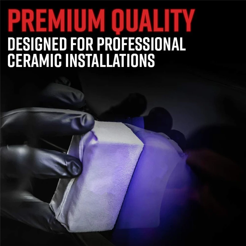 Lucullan Car Detailing Suede Sponge Applicator Use With Ceramic Coating For Cars Paint, Metal, Plastic Trim, Rubber & Glass