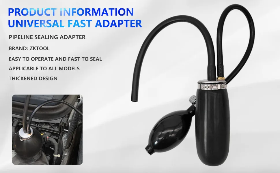 Universal Easy Intake Adapter Diagnostic Tool Quick Seal Entrance adapter Adapter for smoke leak detector Airbag tool