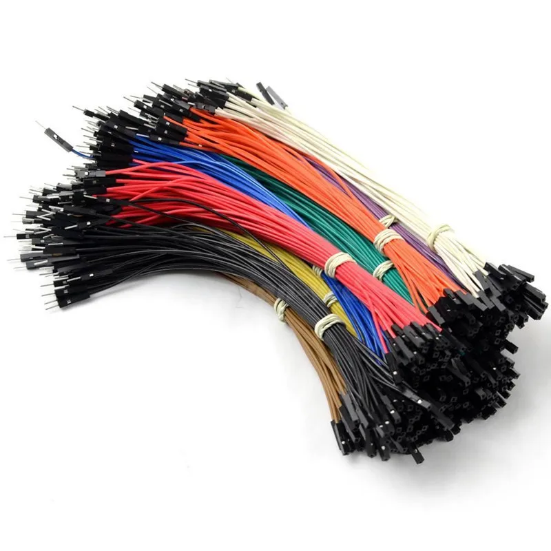 50pcs 10/20/30cm 2.54mm Color Optional DIY Electronic Kit Breadboard Dupont Cable for Arduino Male Female Dupont Jumper Wire