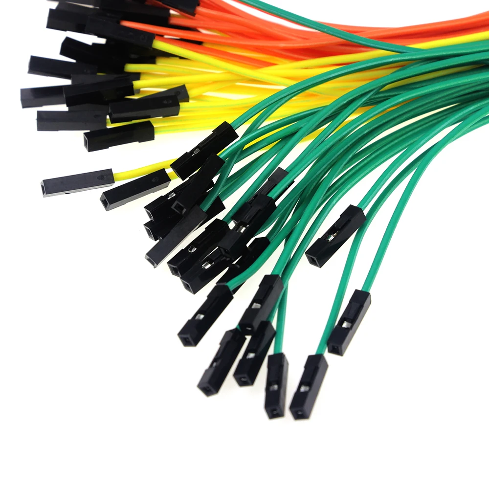 50pcs 10/20/30cm 2.54mm Color Optional DIY Electronic Kit Breadboard Dupont Cable for Arduino Male Female Dupont Jumper Wire