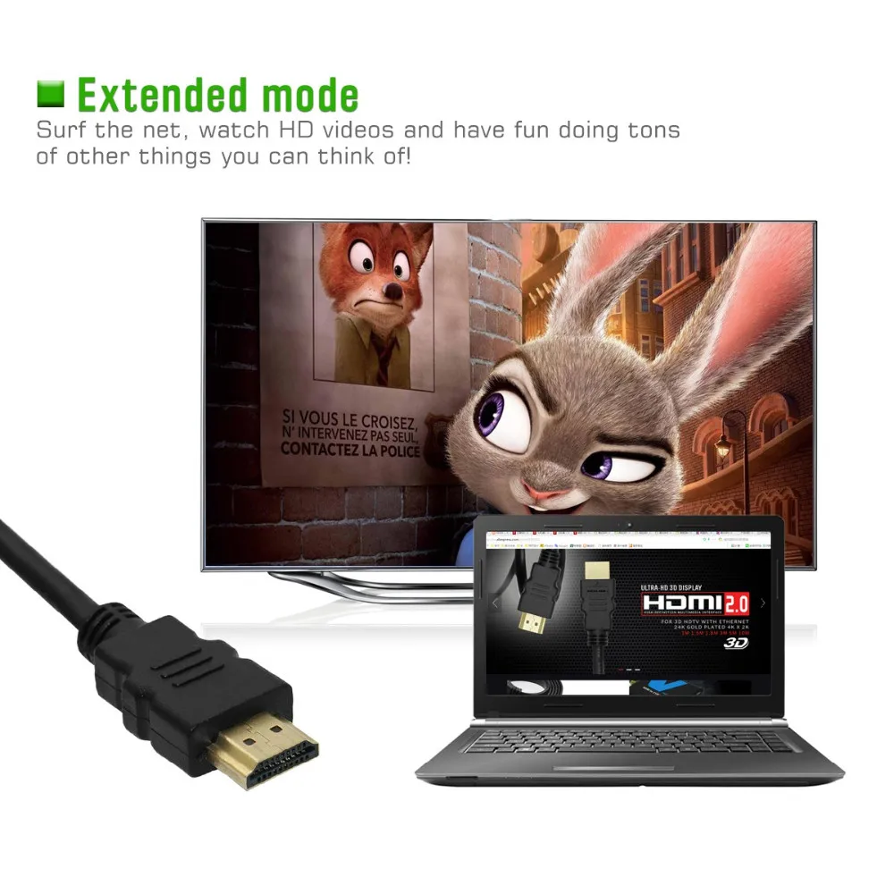 HDMI-compatible Cable Video Cables Gold Plated 1.4 4K 1080P 3D Cable for HDTV Splitter Switcher 0.3m 1m 1.5m HDMI to HDMI Cable