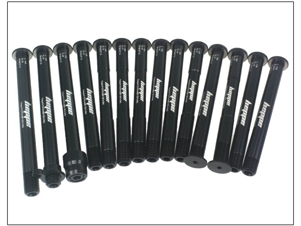 HEPPE MTB Road Bike Thru Axle Front Fork Shaft Skewers Rear Hub Thru Axle 12x142 12x148 12x100 12x110 M12xP1.0/P1.5 Bike Parts