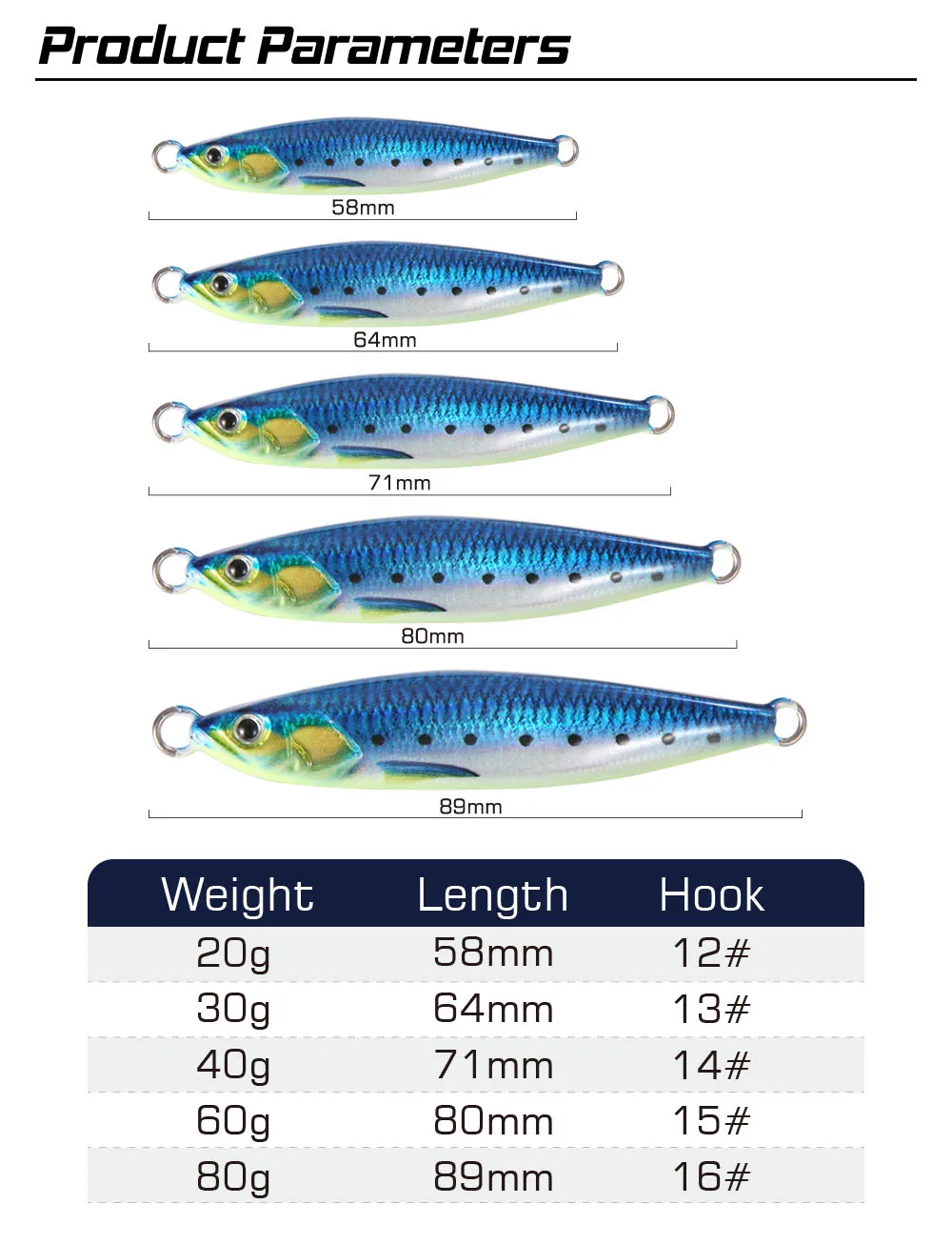 2024 FSTK Rattle Jig Sea Fishing Lures 20g30g40g60g80g Long Casting Lure Spinning Artificial Bait with Hook Spoon Fishing Tackle