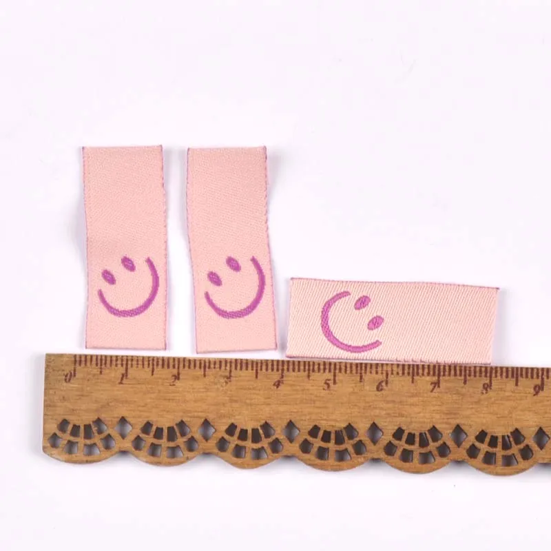 50Pcs 8colors Embroidery Labels Sewing Clothes Handmade Accessories For Kids Care Bags Clothing Tags Garment Crafts 1.5x4cm