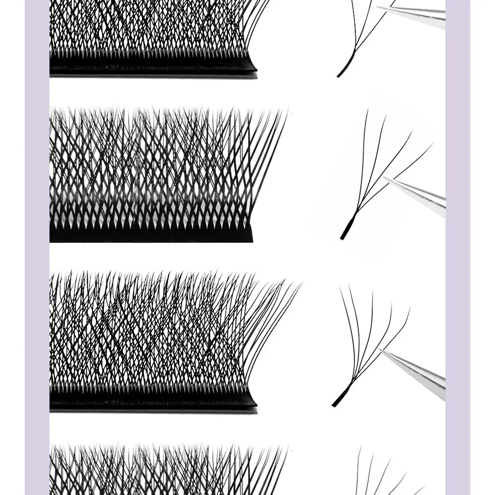 DIYDAY W Shaped Eyelash Extension Premade 3d 4d 5d 6d 7d 8d Mink Faux Lashes BASF PBT Natural Look False Eyelashes
