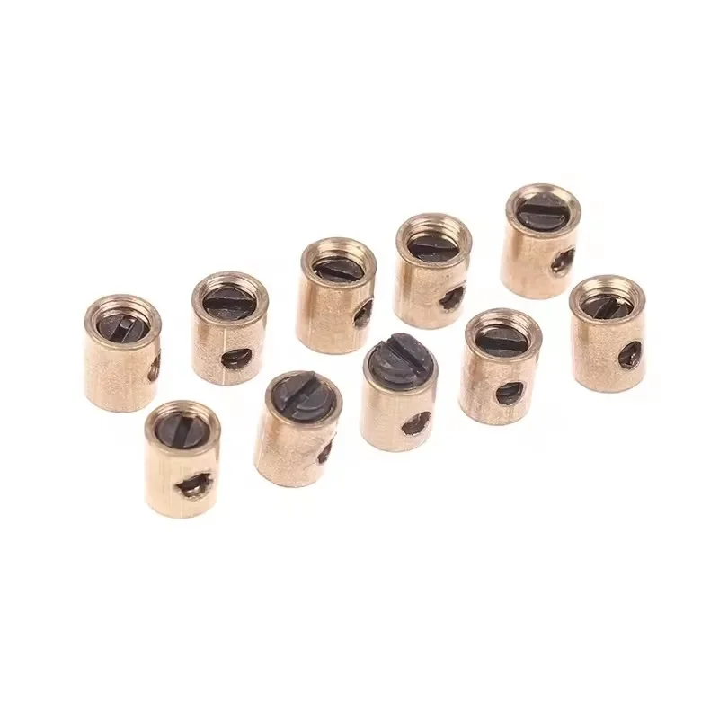 5/10Pcs Motorcycle Throttle Cable Core Brake Bolt Pin Gold Color Motocross Beach Bike Throttle Pull Cable Brake Stop Bolt Pin
