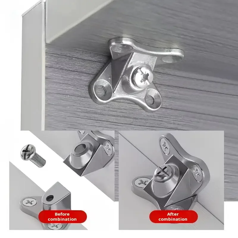10/20/30 pcs Zinc Alloy Butterfly Corner Bracket, Plank Corner Connector, Removable Corner Bracket, with Screws