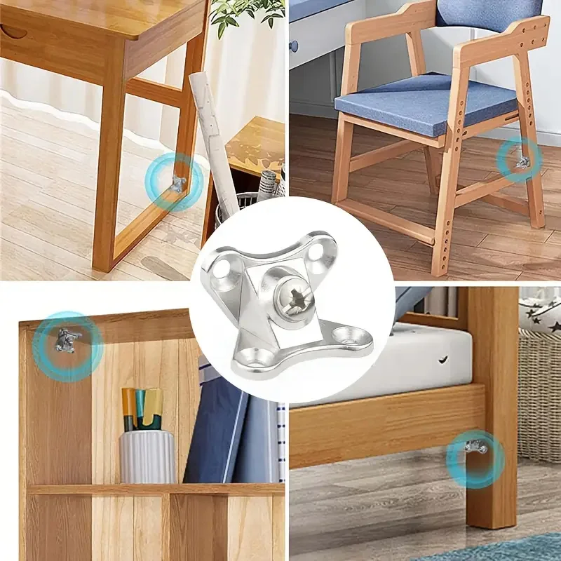 10/20/30 pcs Zinc Alloy Butterfly Corner Bracket, Plank Corner Connector, Removable Corner Bracket, with Screws