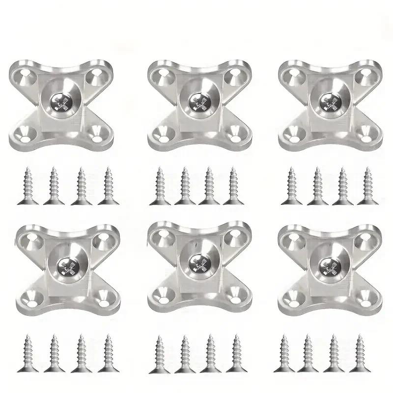 10/20/30 pcs Zinc Alloy Butterfly Corner Bracket, Plank Corner Connector, Removable Corner Bracket, with Screws