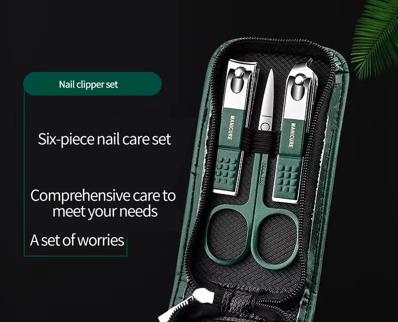 Nail Scissors Set Household High End Mens And Womens Special Nail Clippers Manicure Beauty Tools 6 Piece Portable Household