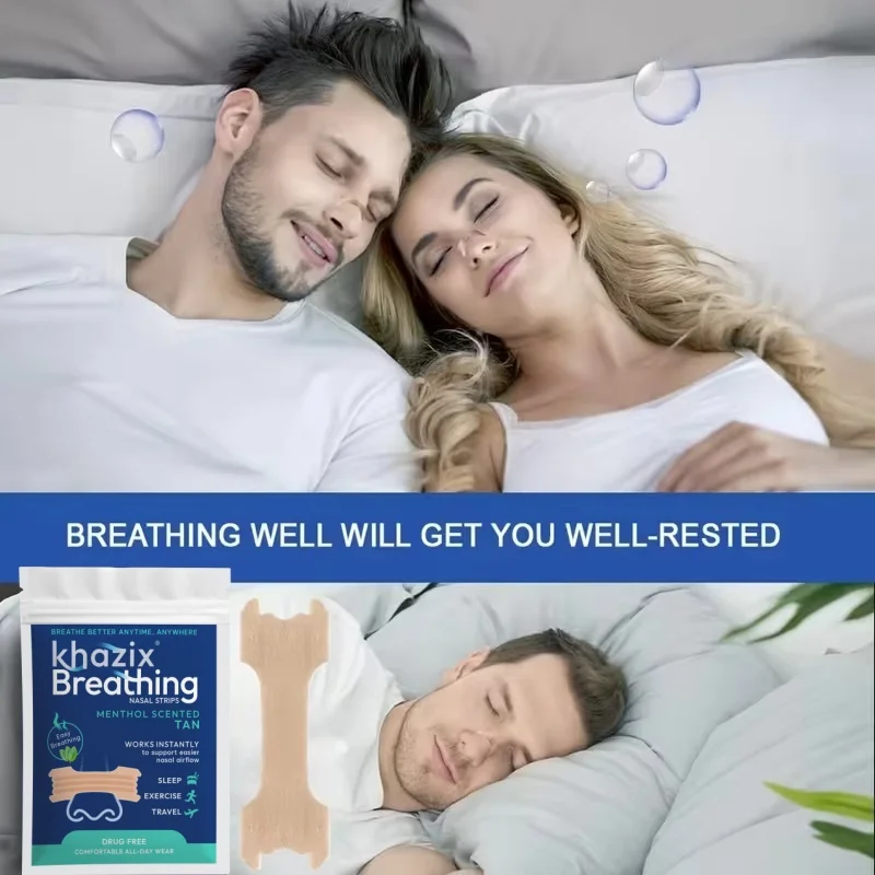 10/15/20/30pcs Anti-Snoring Nose Strips - Breathable and sticky nose strips, improve sleep, relieve snoring and enhance breathin