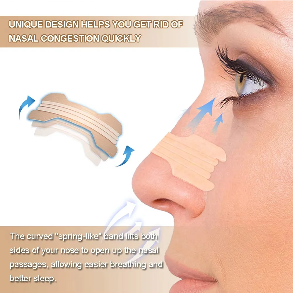 10/15/20/30pcs Anti-Snoring Nose Strips - Breathable and sticky nose strips, improve sleep, relieve snoring and enhance breathin