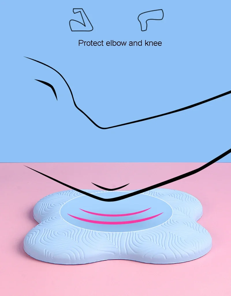 Yoga Kneeling Mat Thickened Flat Support Mat Knee Pad Portable Elbow Pad Yoga Mat Sports Fitness