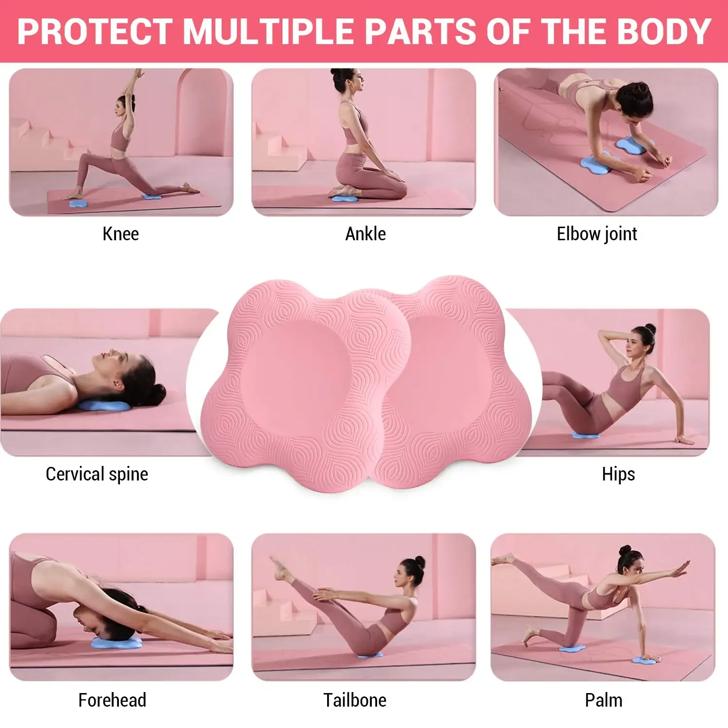 Yoga Kneeling Mat Thickened Flat Support Mat Knee Pad Portable Elbow Pad Yoga Mat Sports Fitness