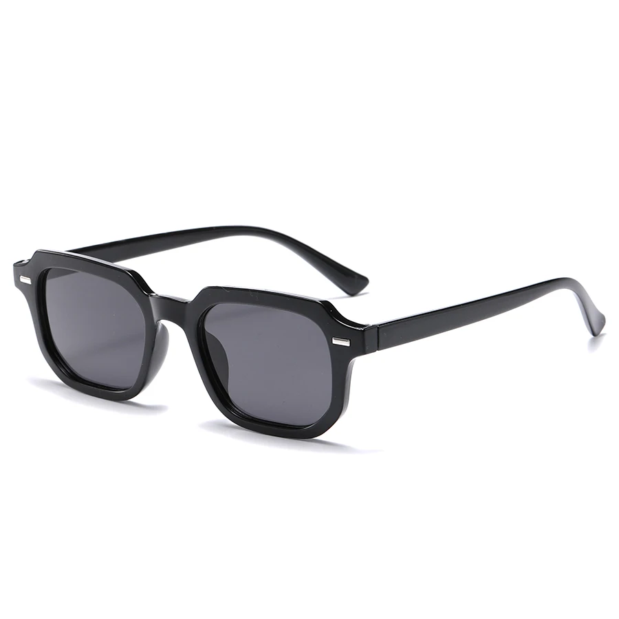 1Pc Men's Fashion Glasses New Trendy Square Frame Retro Rivet Y2K Music Festival Cool Street Style Decoration Suitable for Daily