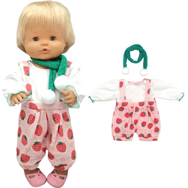 35cm Baby Doll Clothes Set Hat for 38cm Nenuco Ropa Y Su Hermanita Toy Doll Accessories