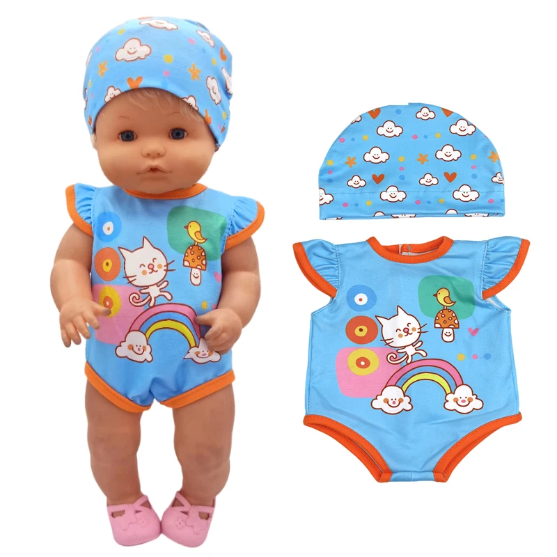 35cm Baby Doll Clothes Set Hat for 38cm Nenuco Ropa Y Su Hermanita Toy Doll Accessories