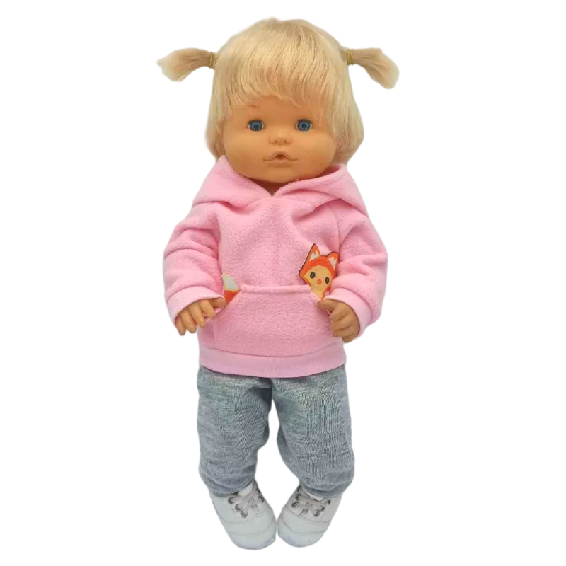 35cm Baby Doll Clothes Set Hat for 38cm Nenuco Ropa Y Su Hermanita Toy Doll Accessories