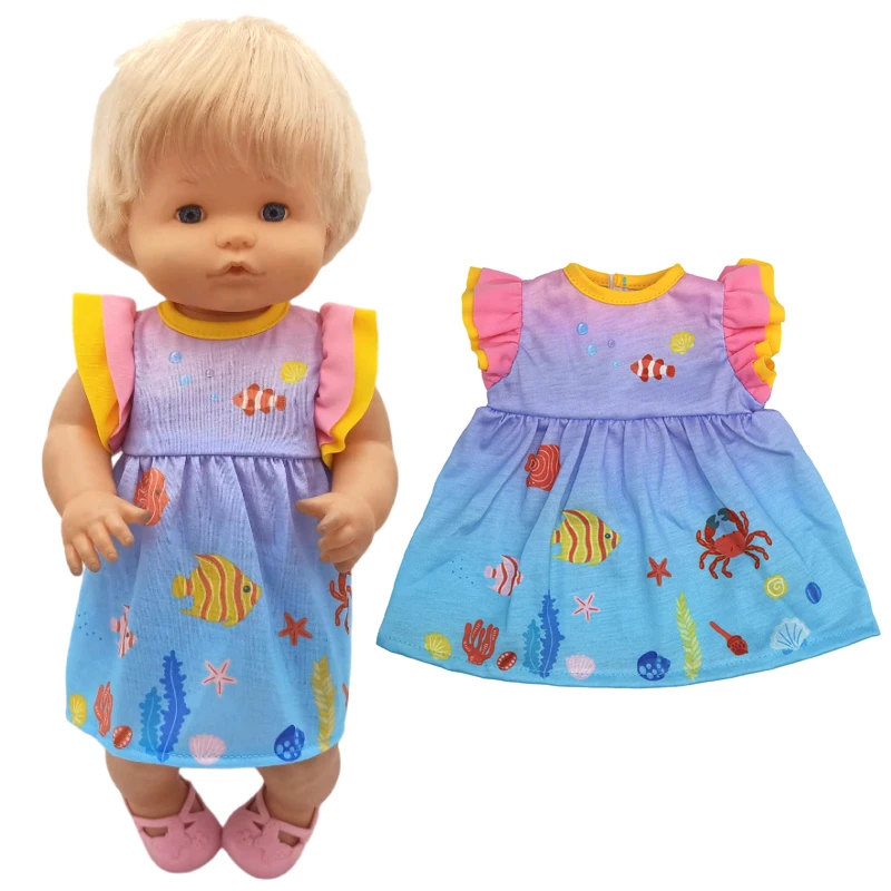 35cm Baby Doll Clothes Set Hat for 38cm Nenuco Ropa Y Su Hermanita Toy Doll Accessories