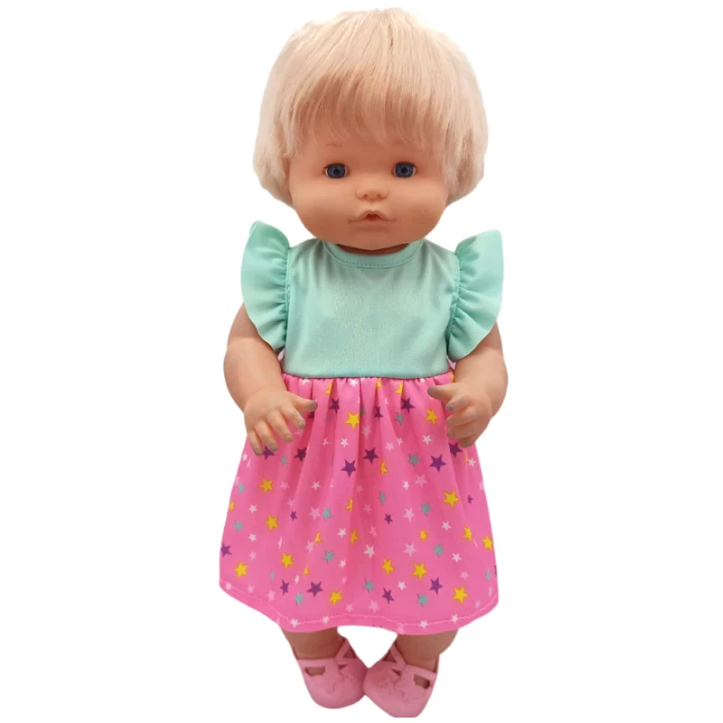 35cm Baby Doll Clothes Set Hat for 38cm Nenuco Ropa Y Su Hermanita Toy Doll Accessories