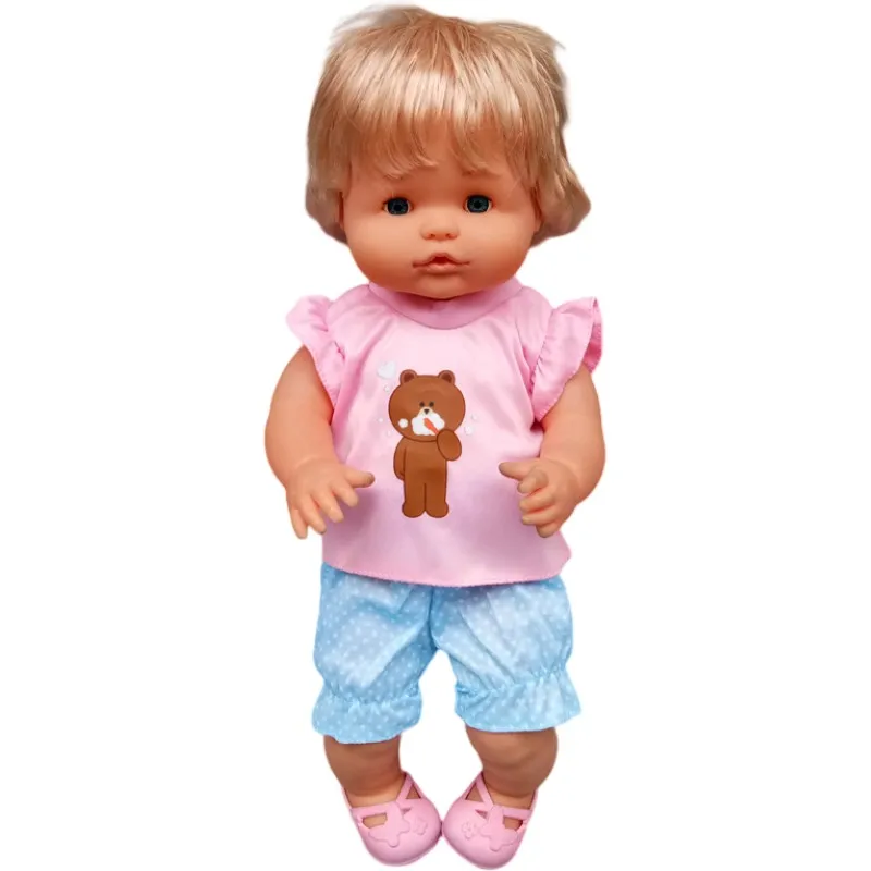 35cm Baby Doll Clothes Set Hat for 38cm Nenuco Ropa Y Su Hermanita Toy Doll Accessories